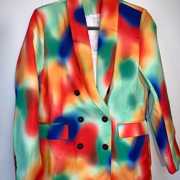 SHEIN print blazer size L - Picture 2 of 7